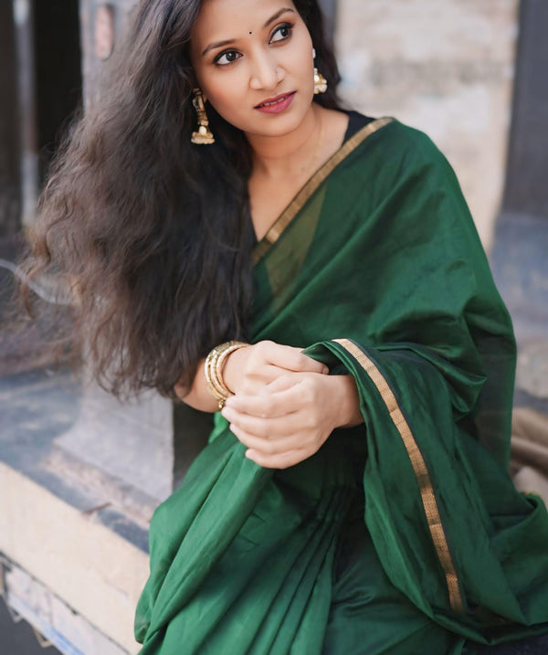 Maheshwari Saree with Jute Pallu