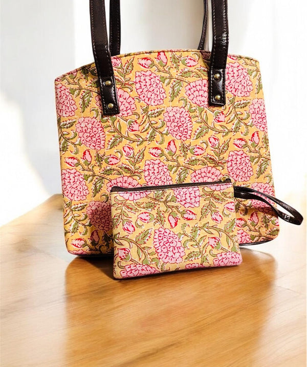 Chrysanta Handbag by Sadabaharhandloom