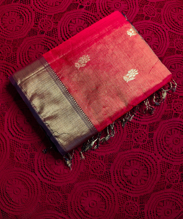 Raktashyama Maheshwari saree